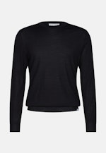 Regular Pullover Uni in Schwarz |  Seidensticker Onlineshop
