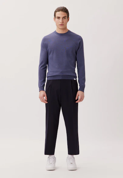 Regular Pullover Uni in Grau |  Seidensticker Onlineshop