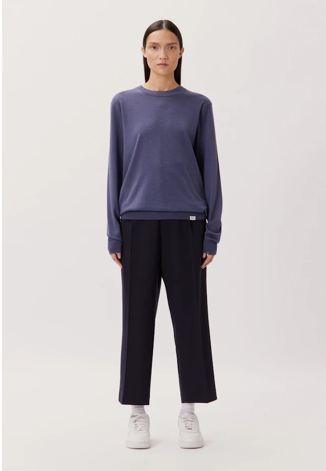 Regular Pullover Uni in Grau |  Seidensticker Onlineshop