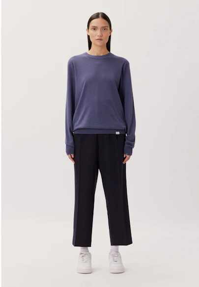 Regular Pullover Uni in Grau |  Seidensticker Onlineshop