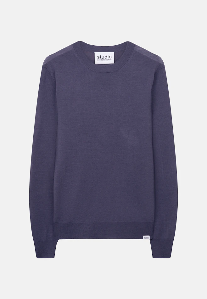 Rundhals Pullover  , Uni in Grau | Seidensticker Onlineshop