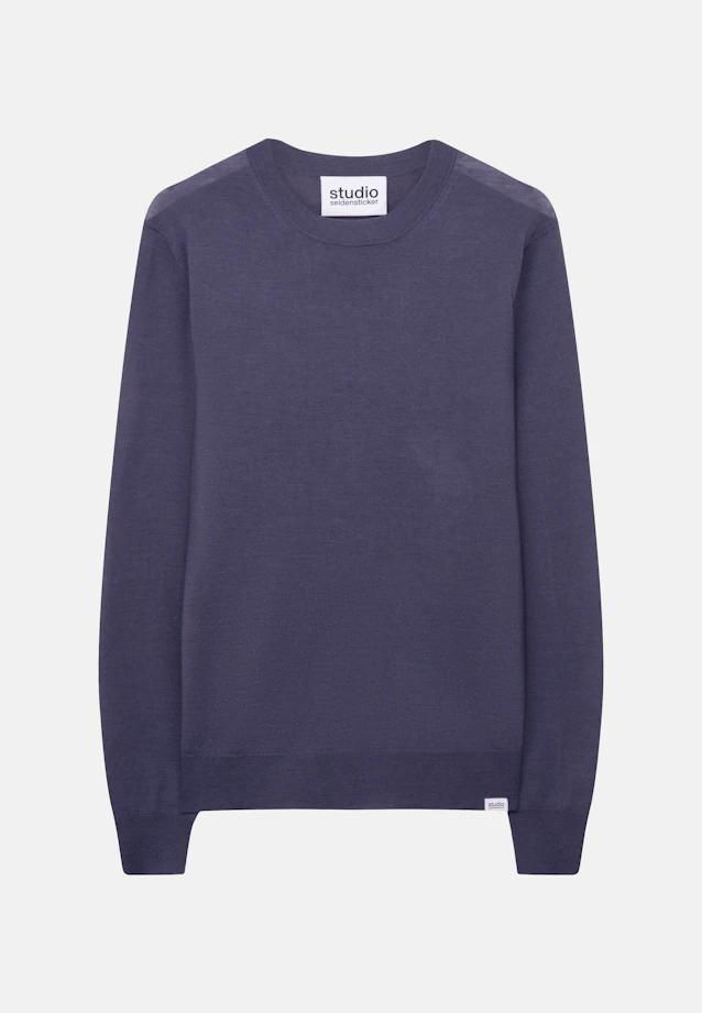 Regular Pullover Uni in Grau |  Seidensticker Onlineshop