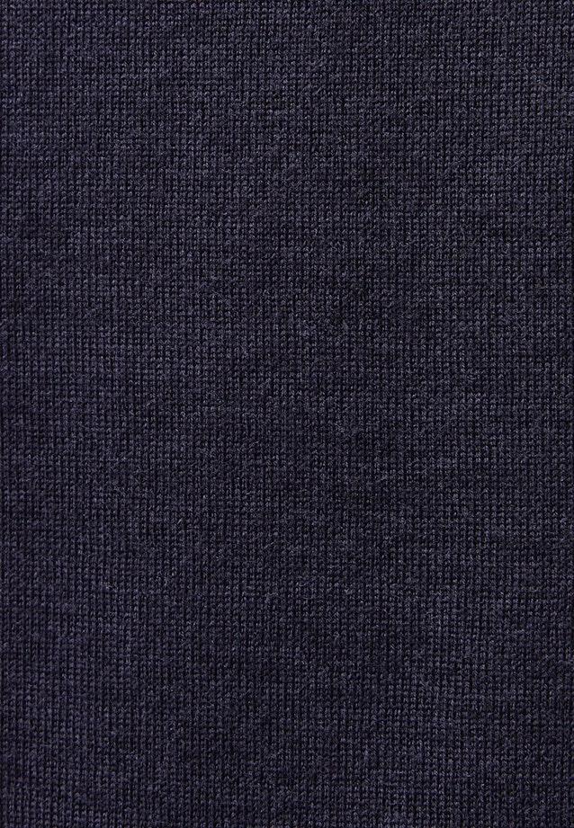 Regular Pullover Uni in Dunkelblau |  Seidensticker Onlineshop