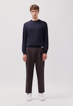 Regular Pullover Uni in Dunkelblau |  Seidensticker Onlineshop