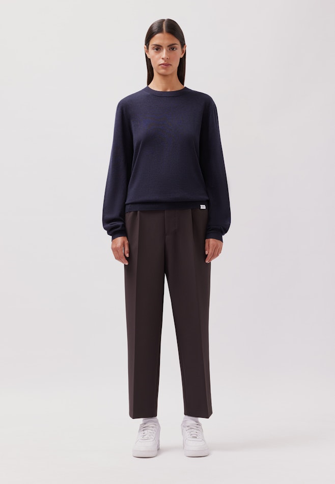 Regular Pullover Uni in Dunkelblau | Seidensticker Onlineshop