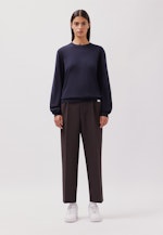 Regular Pull-over Uni in Bleu Foncé |  Seidensticker Onlineshop