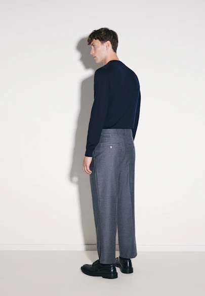 Round neck Pullover  , Uni in Dunkelblau |  Seidensticker Onlineshop