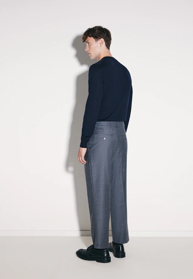 Regular Pullover Uni in Dunkelblau |  Seidensticker Onlineshop