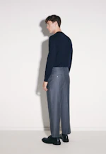 Regular Pullover Uni in Dunkelblau |  Seidensticker Onlineshop