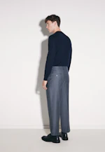 Regular Pullover Uni in Dunkelblau |  Seidensticker Onlineshop