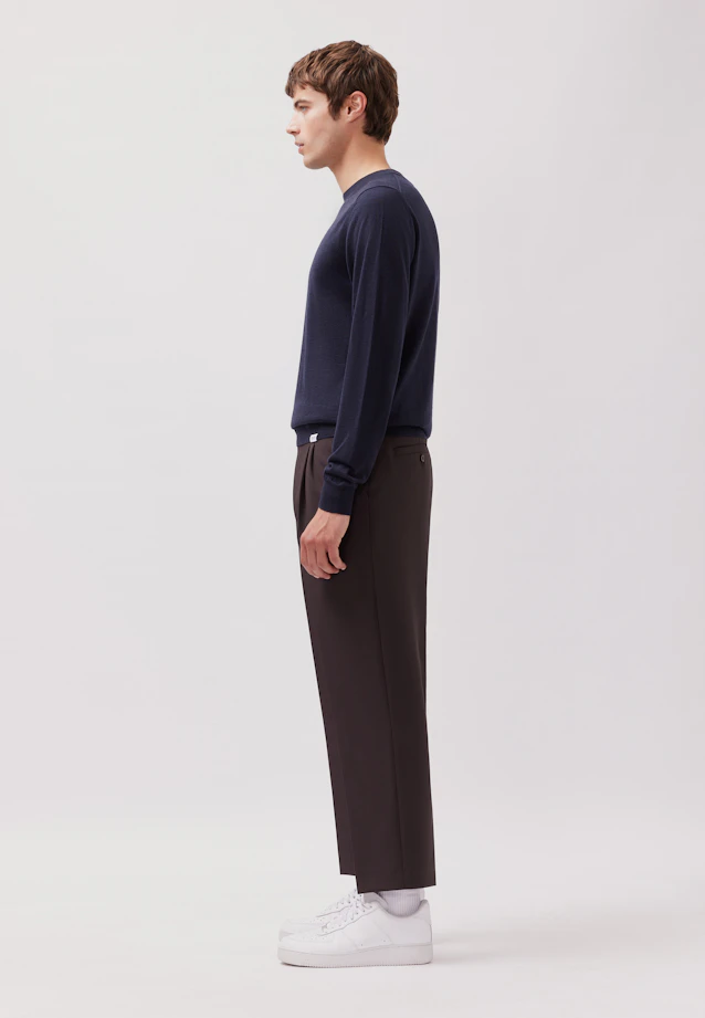Regular Pullover Uni in Dunkelblau |  Seidensticker Onlineshop