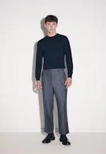 Regular Pullover Uni in Dunkelblau |  Seidensticker Onlineshop