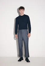Regular Pullover Uni in Dunkelblau |  Seidensticker Onlineshop