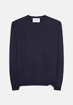 Regular Pullover Uni in Dunkelblau |  Seidensticker Onlineshop