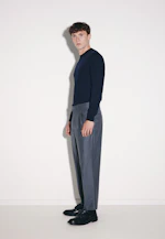 Regular Pullover Uni in Dunkelblau |  Seidensticker Onlineshop