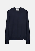 Rundhals Pullover  , Uni in Dunkelblau |  Seidensticker Onlineshop
