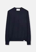 Regular Pullover Uni in Dunkelblau |  Seidensticker Onlineshop