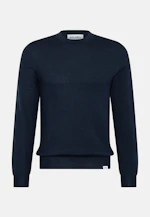 Regular Pullover Uni in Dunkelblau |  Seidensticker Onlineshop