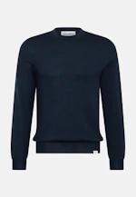 Regular Pullover Uni in Dunkelblau |  Seidensticker Onlineshop