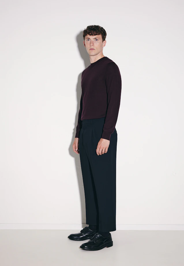 Regular Pullover Uni in Rot |  Seidensticker Onlineshop