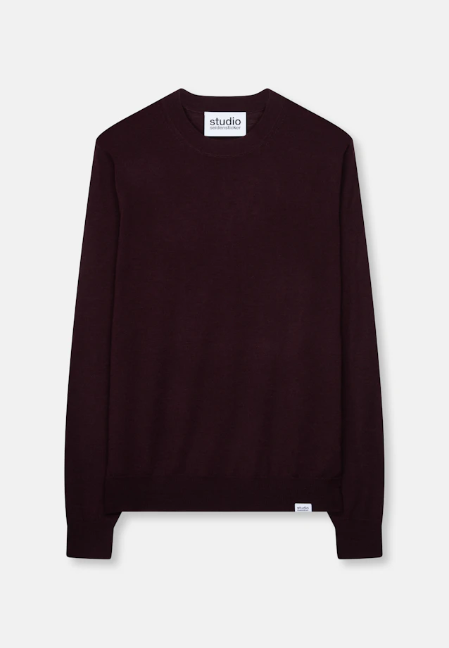 Regular Pullover Uni in Rot |  Seidensticker Onlineshop