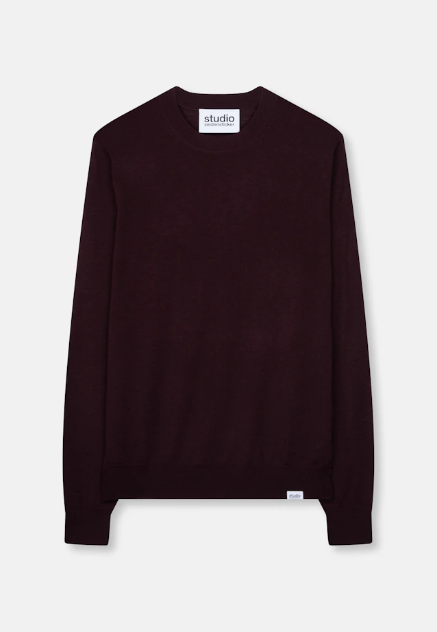 Regular Pullover Uni in Rot |  Seidensticker Onlineshop