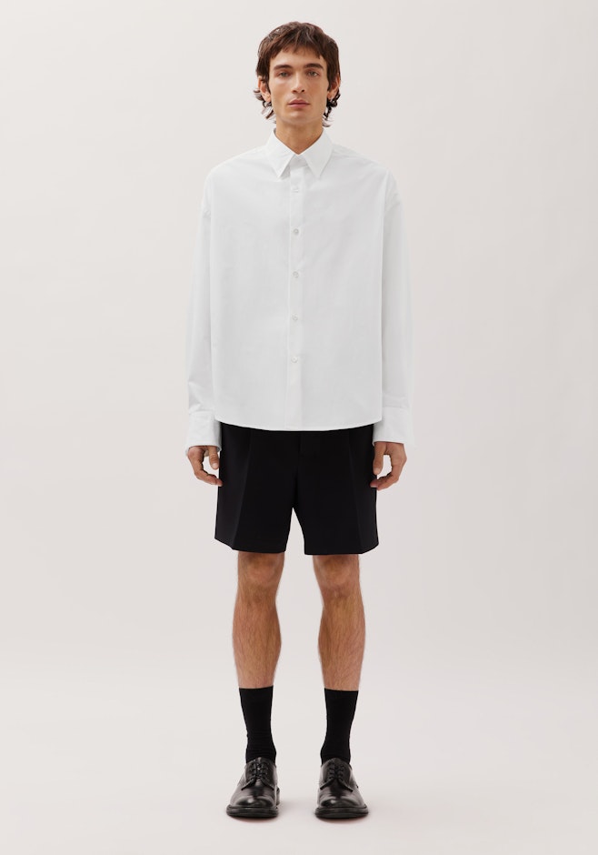 Oversized Boxy Hemd aus Baumwolle in Weiß | Seidensticker Onlineshop