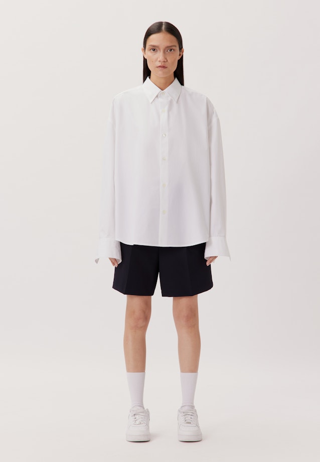 Oversized Shirt Uni in Weiß |  Seidensticker Onlineshop