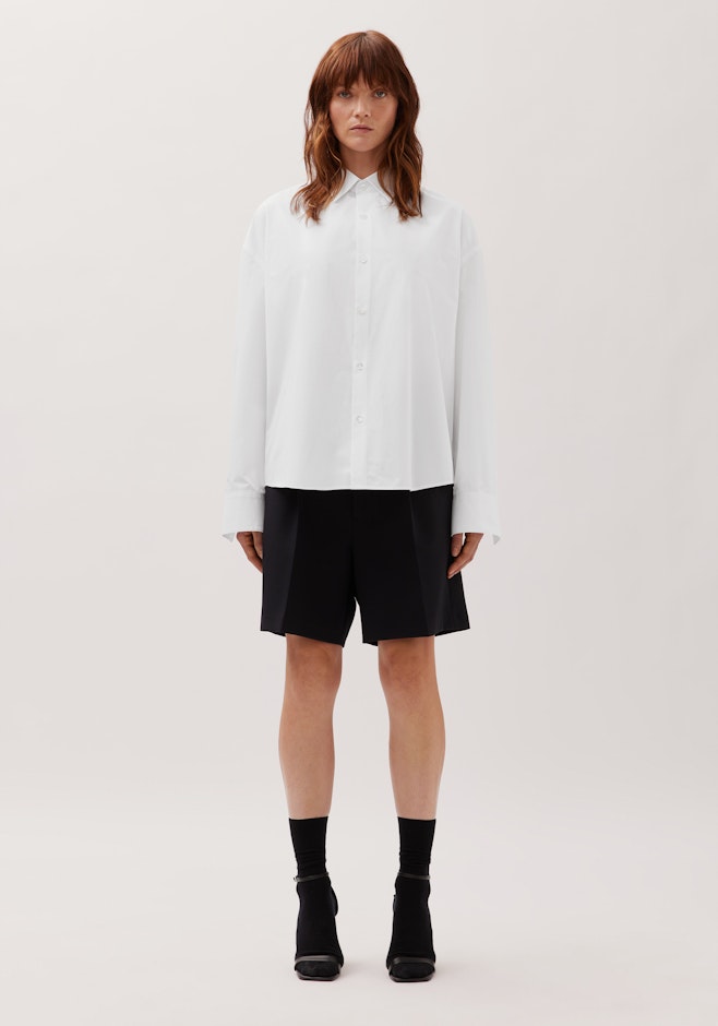 Oversized Boxy Hemd aus Baumwolle in Weiß | Seidensticker Onlineshop
