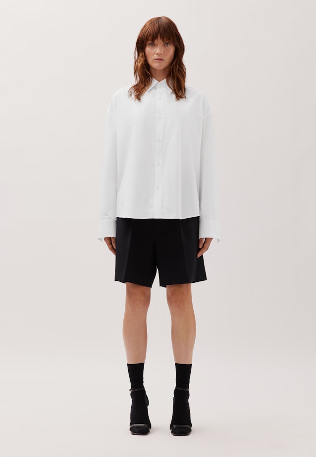Oversized Boxy Hemd aus Baumwolle in Blanc |  Seidensticker Onlineshop