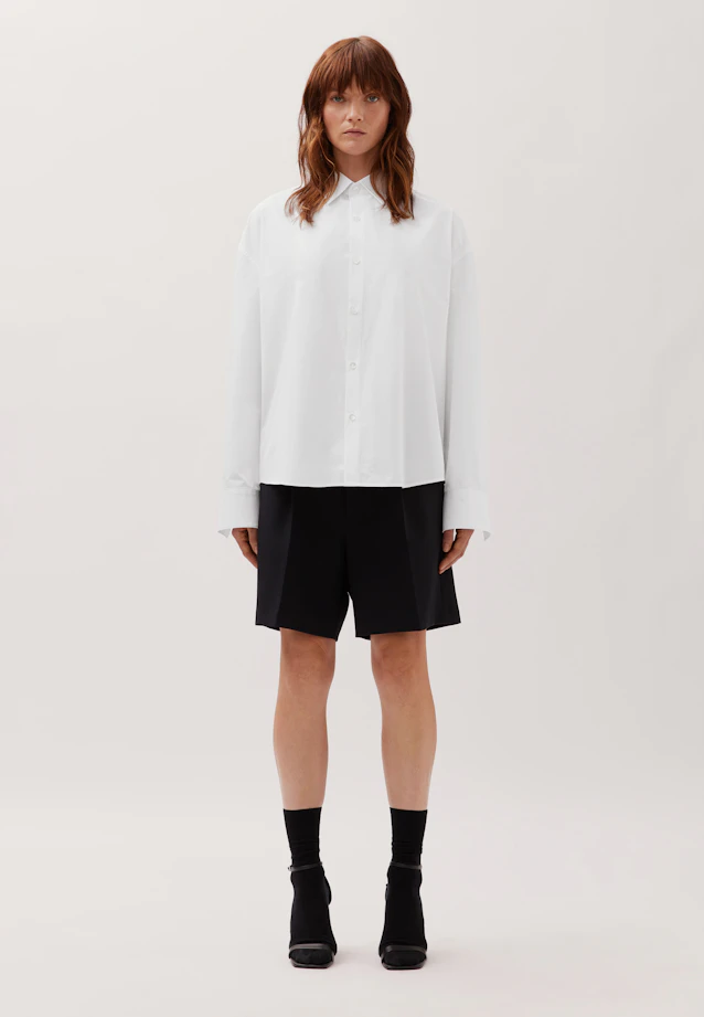 Chemise en coton trop grande et carrée in Blanc |  Seidensticker Onlineshop