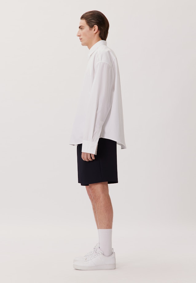 Oversized Shirt Uni in Weiß |  Seidensticker Onlineshop