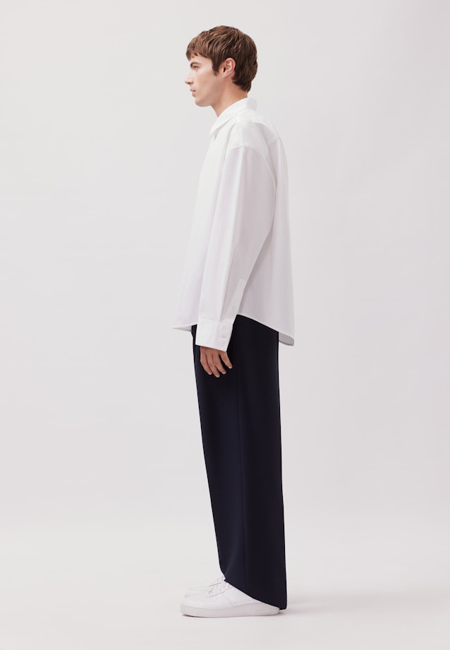 Oversized Chemise Uni in Blanc |  Seidensticker Onlineshop