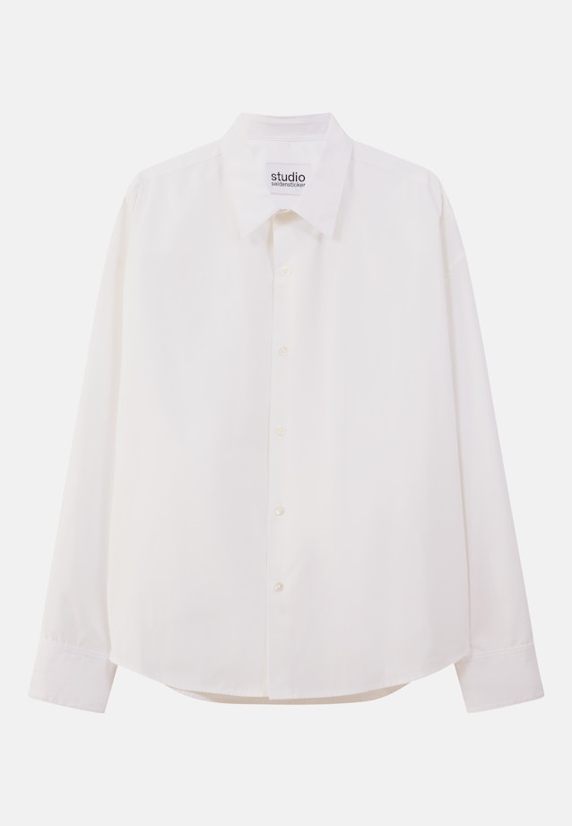 Oversized Shirt Uni in Weiß |  Seidensticker Onlineshop