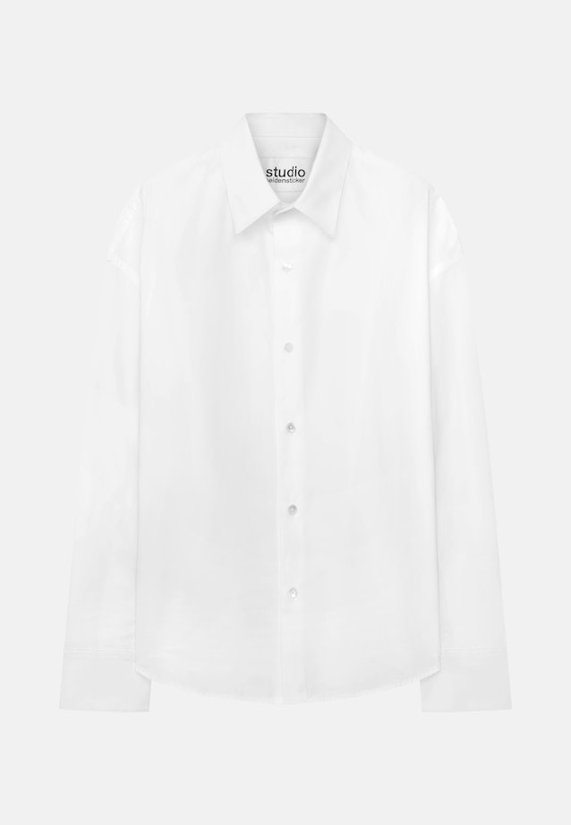 Oversized Boxy Hemd aus Baumwolle in Blanc |  Seidensticker Onlineshop