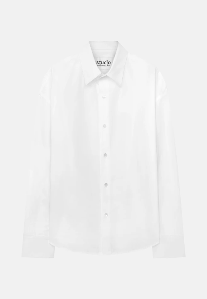 Chemise en coton trop grande et carrée dans Blanc | Boutique en ligne Seidensticker