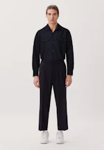 Regular Chemise décontractée Uni in Bleu Foncé |  Seidensticker Onlineshop