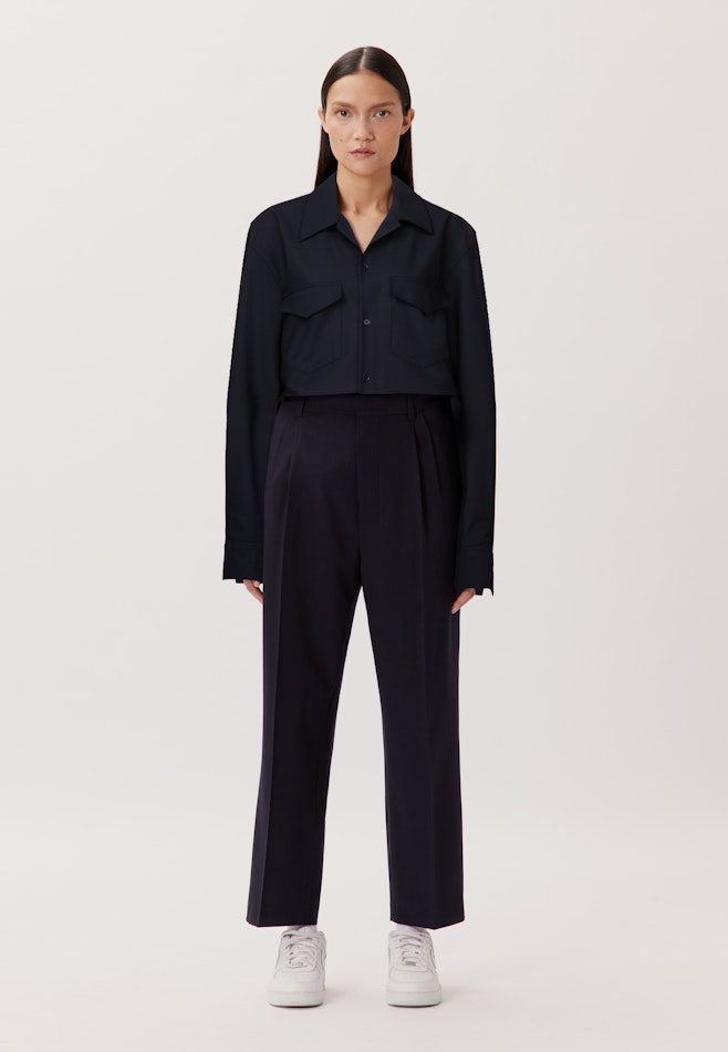 Regular Casual Hemd Uni in Dunkelblau | Seidensticker Onlineshop