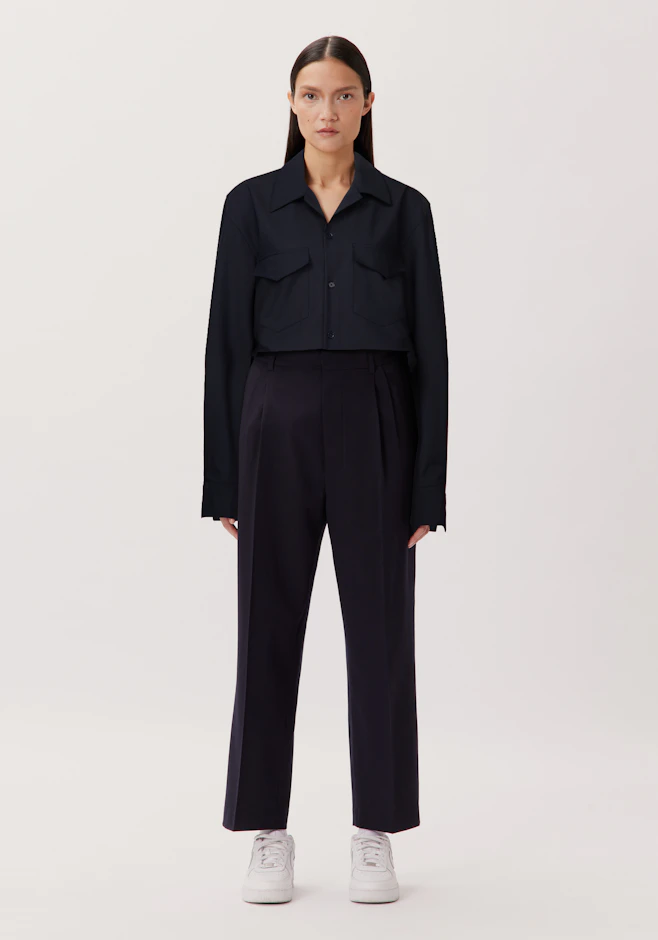 Regular Casual Hemd Uni in Dunkelblau | Seidensticker Onlineshop