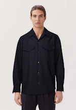 Regular Chemise décontractée Uni in Bleu Foncé |  Seidensticker Onlineshop