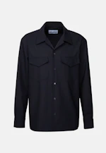 Regular Chemise décontractée Uni in Bleu Foncé |  Seidensticker Onlineshop