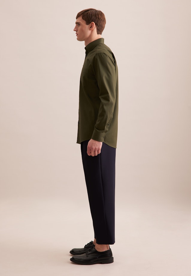 Regular Business Hemd Uni in Grün |  Seidensticker Onlineshop