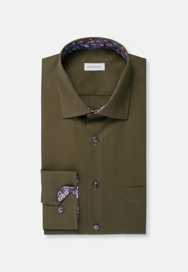 Regular Chemise d'affaires Uni dans Vert | Boutique en ligne Seidensticker