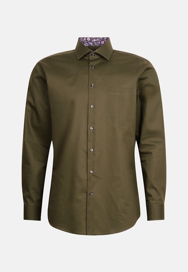 Regular Business Hemd Uni in Grün |  Seidensticker Onlineshop