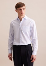 Regular Business shirt Print in Light Blue |  Seidensticker Onlineshop