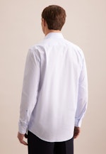 Regular Business shirt Print in Light Blue |  Seidensticker Onlineshop