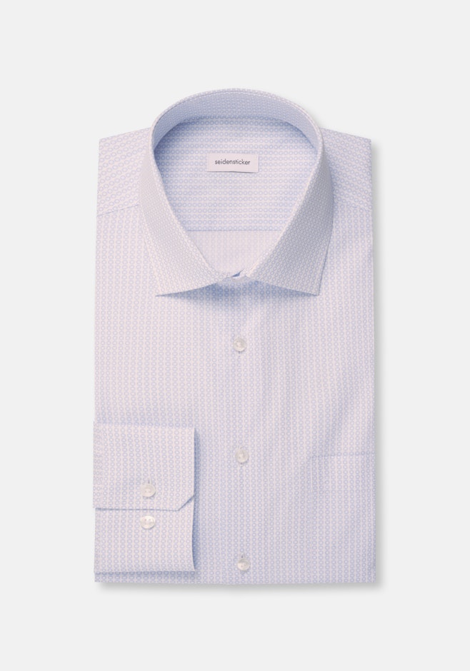 Regular Chemise d'affaires Imprimé dans Bleu Clair | Boutique en ligne Seidensticker