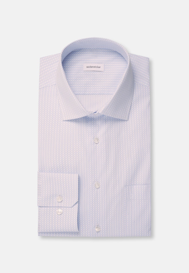 Regular Chemise d'affaires Imprimé dans Bleu Clair | Boutique en ligne Seidensticker