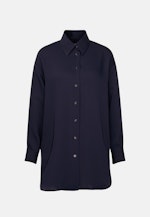 Oversized Hemdbluse aus fließender Ware in Bleu Foncé |  Seidensticker Onlineshop