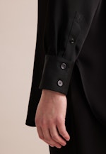 Oversized Hemdbluse aus fließender Ware in Noir |  Seidensticker Onlineshop